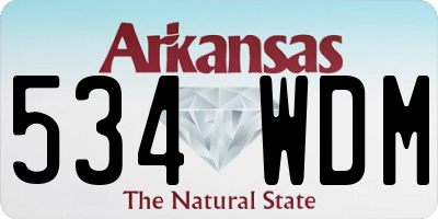 AR license plate 534WDM