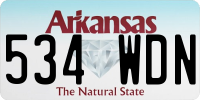 AR license plate 534WDN
