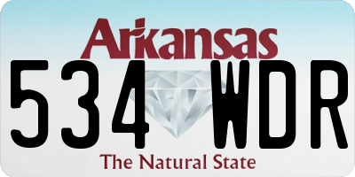 AR license plate 534WDR