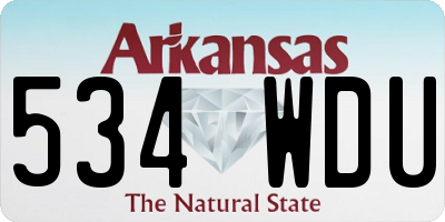 AR license plate 534WDU