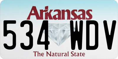 AR license plate 534WDV