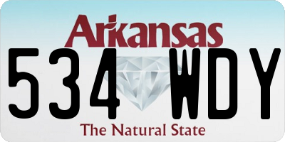 AR license plate 534WDY