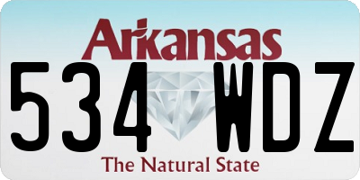 AR license plate 534WDZ