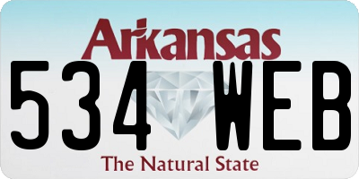 AR license plate 534WEB