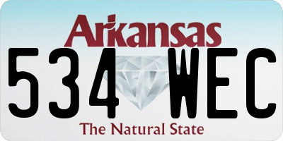 AR license plate 534WEC