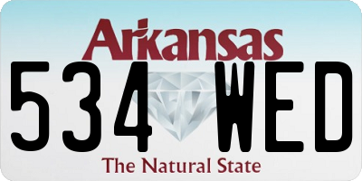 AR license plate 534WED
