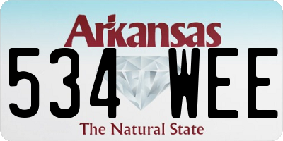 AR license plate 534WEE