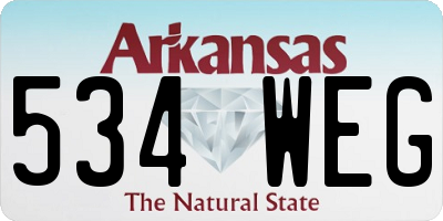 AR license plate 534WEG