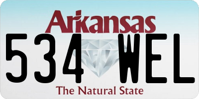 AR license plate 534WEL