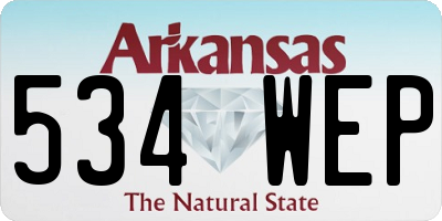 AR license plate 534WEP