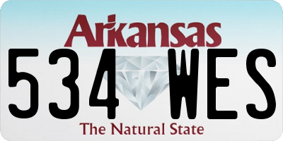 AR license plate 534WES