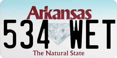 AR license plate 534WET