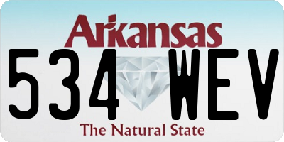 AR license plate 534WEV