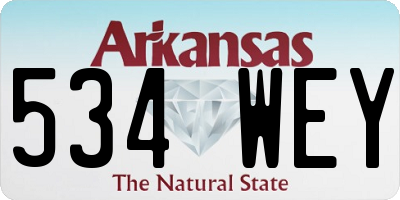 AR license plate 534WEY