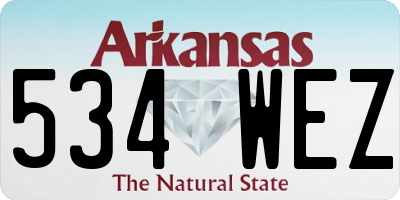 AR license plate 534WEZ