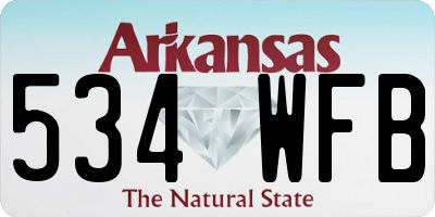 AR license plate 534WFB