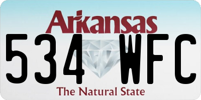AR license plate 534WFC