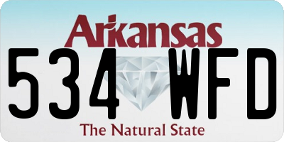 AR license plate 534WFD
