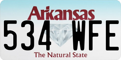 AR license plate 534WFE