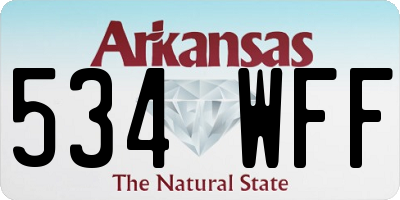 AR license plate 534WFF