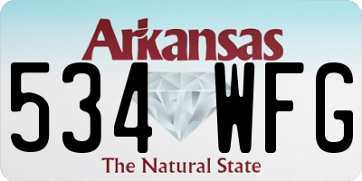 AR license plate 534WFG