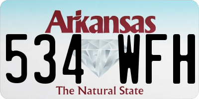 AR license plate 534WFH