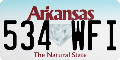 AR license plate 534WFI