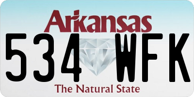 AR license plate 534WFK