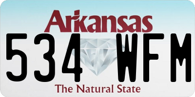 AR license plate 534WFM