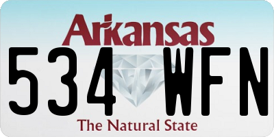 AR license plate 534WFN