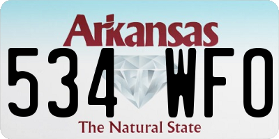 AR license plate 534WFO