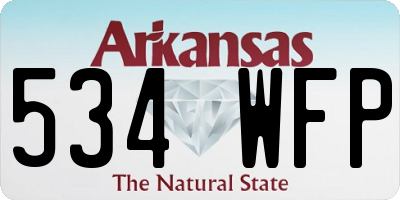 AR license plate 534WFP
