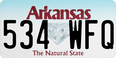 AR license plate 534WFQ