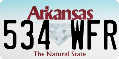 AR license plate 534WFR