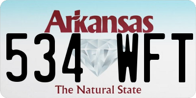 AR license plate 534WFT