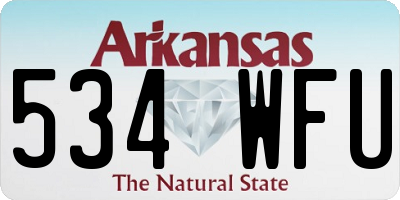 AR license plate 534WFU