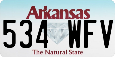 AR license plate 534WFV