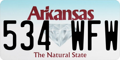 AR license plate 534WFW