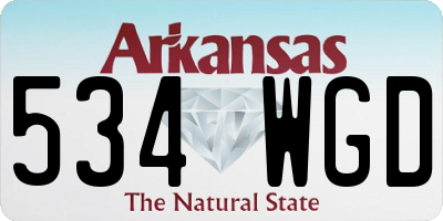 AR license plate 534WGD