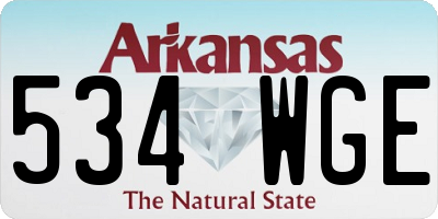 AR license plate 534WGE