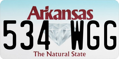 AR license plate 534WGG