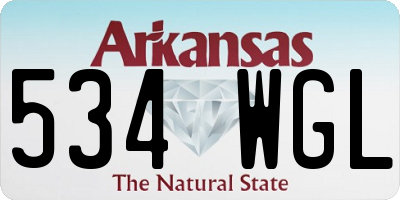 AR license plate 534WGL