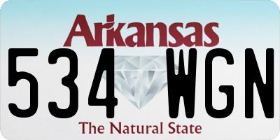 AR license plate 534WGN