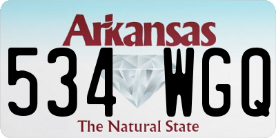AR license plate 534WGQ