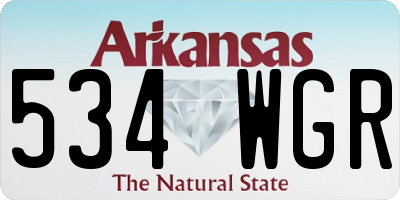 AR license plate 534WGR