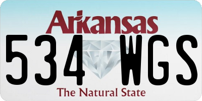 AR license plate 534WGS