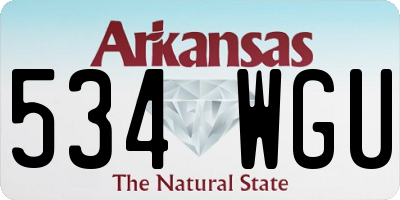 AR license plate 534WGU