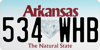 AR license plate 534WHB