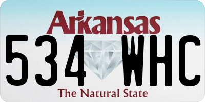 AR license plate 534WHC