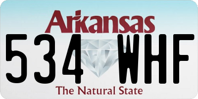 AR license plate 534WHF